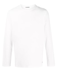 Jil Sander Logo Print Long Sleeve T Shirt