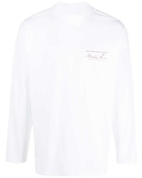 Martine Rose Logo Print Long Sleeve T Shirt