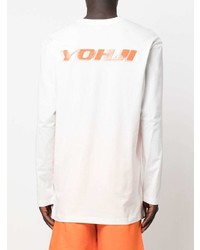 Y-3 Logo Print Long Sleeved T Shirt