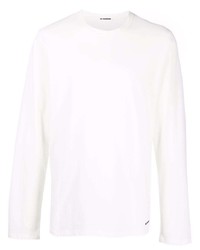 Jil Sander Logo Print Long Sleeved T Shirt