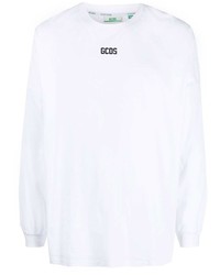 Gcds Logo Print Long Sleeved T Shirt