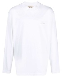 Marni Logo Print Long Sleeved T Shirt