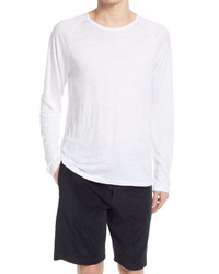 Vince Long Sleeve Linen T Shirt