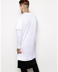 Aq/Aq Long Sleeve Longline Layered T Shirt