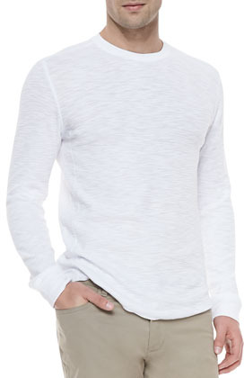 mens white thermal long sleeve