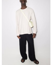 Homme Plissé Issey Miyake Long Sleeved Cotton T Shirt