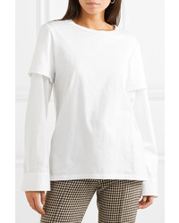 Maggie Marilyn Nothing To Prove Layered Organic Cotton Jersey Top