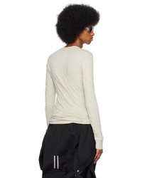 Rick Owens Off White Double Long Sleeve T Shirt