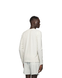 JACQUES Off White L Sleeve T Shirt