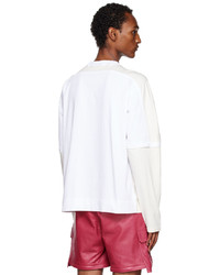 Jacquemus Off White Le Papier Le T Shirt Crema Long Sleeve T Shirt