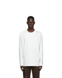 Martine Rose Off White Oversized Warung Long Sleeve T Shirt