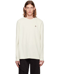 Moncler Off White Patch Long Sleeve T Shirt