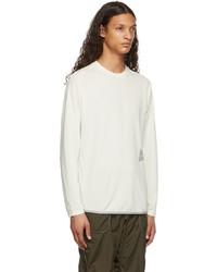 And Wander Off White Power Dry Jersey Raglan Long Sleeve T Shirt