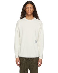 And Wander Off White Power Dry Jersey Raglan Long Sleeve T Shirt