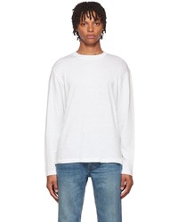 Theory Off White Ryder Long Sleeve T Shirt