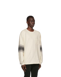 Remi Relief Off White Striped Long Sleeve T Shirt