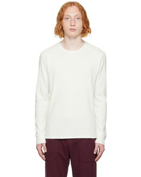 Vince Off White Thermal Long Sleeve T Shirt