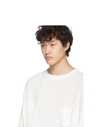 Remi Relief Off White Waffle Long Sleeve T Shirt