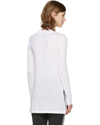 adidas Originals White Logo Long Sleeve T Shirt