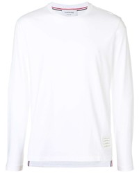 Thom Browne Side Slit Relaxed Fit Long Sleeve Jersey Tee