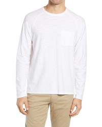 Vince Slim Fit Long Sleeve Pocket T Shirt