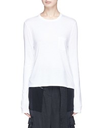 Alexander Wang T By Chest Pocket Long Sleeve T Shirt