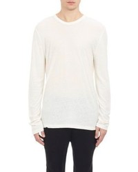 Alexander Wang T By Jersey Long Sleeve T Shirt White
