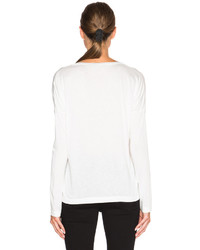 Alexander Wang T By Long Sleeve Low Neck Tee