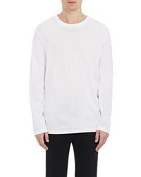 Alexander Wang T By Oversized Long Sleeve T Shirt White