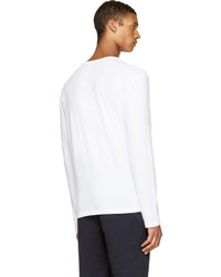 Alexander Wang T By White Pima Cotton Long Sleeve T Shirt