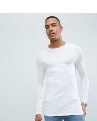 ASOS DESIGN T Sleeve T Shirt With Crew Neck In White