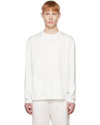 Jil Sander Three Pack White Long Sleeve T Shirts