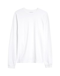 John Elliott University Long Sleeve Cotton T Shirt In White At Nordstrom