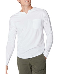 Good Man Brand Victory V Neck Long Sleeve Pocket T Shirt