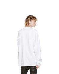 John Elliott White 900 Mock Neck Long Sleeve T Shirt