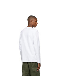 Loewe White Anagram Long Sleeve T Shirt