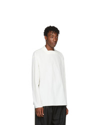 D.gnak By Kang.d White Back Tie Long Sleeve T Shirt