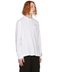 Off-White White Caravaggio Arrow Long Sleeve T Shirt