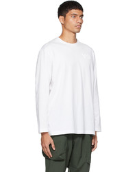 Y-3 White Classic Logo Long Sleeve T Shirt