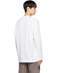 Y-3 White Classic Long Sleeve T Shirt
