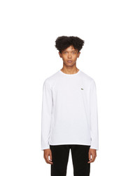 Lacoste White Classic Long Sleeve T Shirt