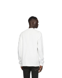 Rick Owens White Cotton Jersey Sweatshirt