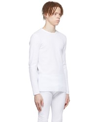 ERL White Cotton Long Sleeve T Shirt