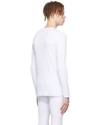 ERL White Cotton Long Sleeve T Shirt