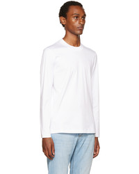 Brunello Cucinelli White Cotton Long Sleeve T Shirt