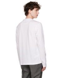 Brioni White Crewneck Long Sleeve T Shirt