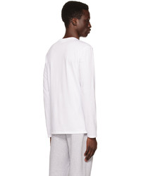 Lacoste White Crewneck Long Sleeve T Shirt