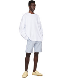 Dries Van Noten White Crewneck Long Sleeve T Shirt