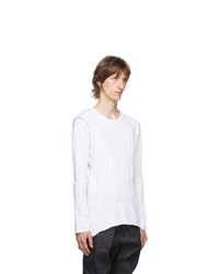 Sulvam White Darts Long Sleeve T Shirt