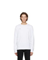 1017 Alyx 9Sm White Double Logo Long Sleeve T Shirt
